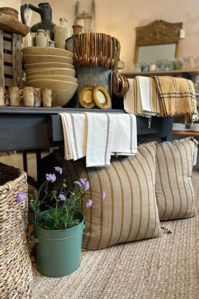 Cores e texturas decor rústica