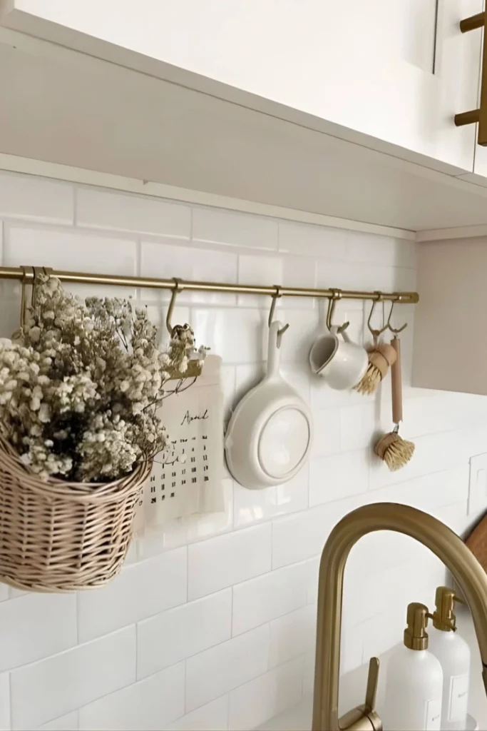 Cantinho do café em apartamento no estilo farmhouse moderno