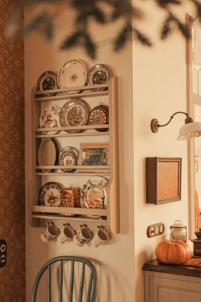 Cozinha cottagecore contemporânea com adaptações modernas e afeto