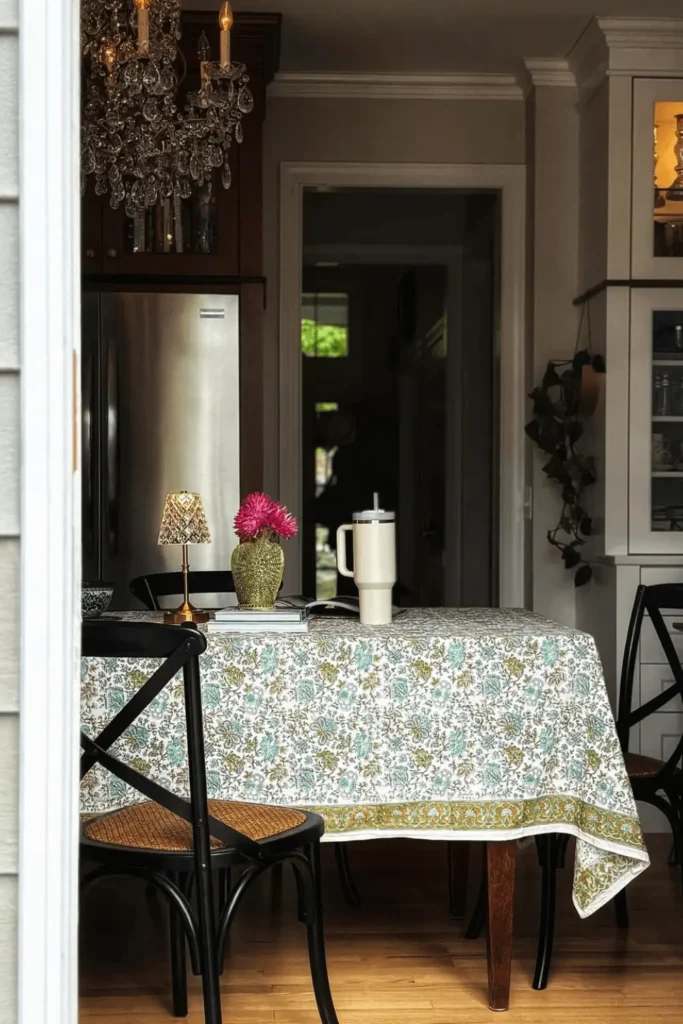 Decoração cottagecore na cozinha com sensação de casa vivida