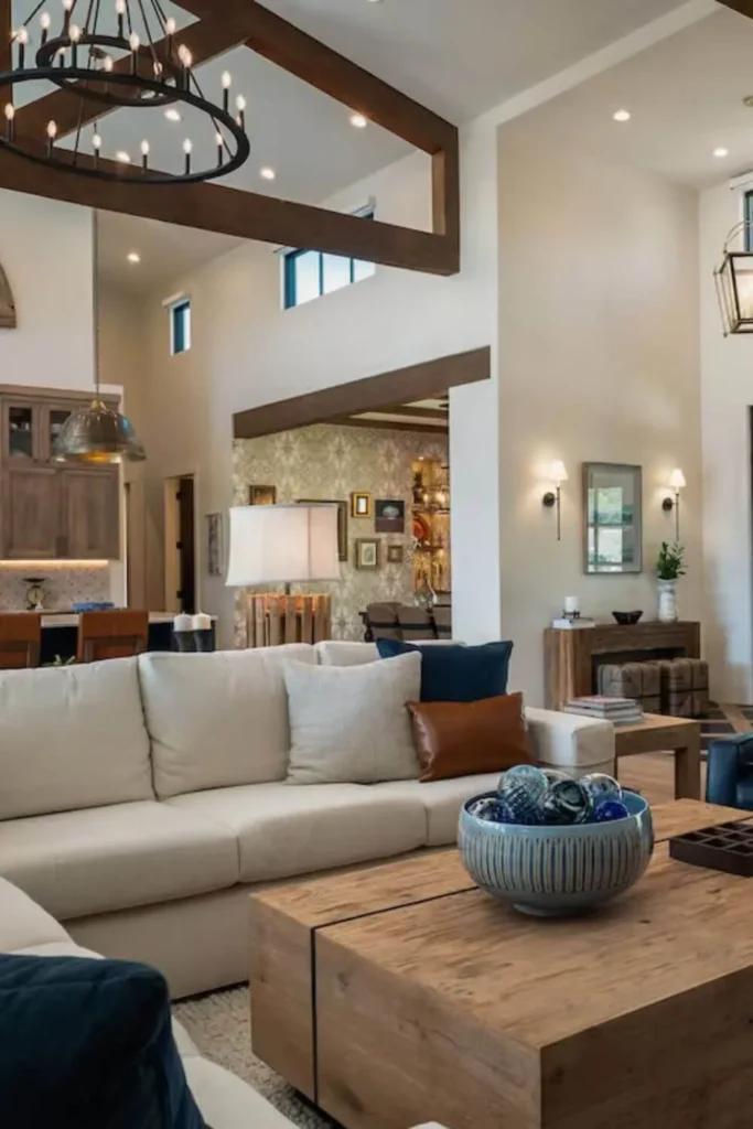 Sala de estar estilo farm