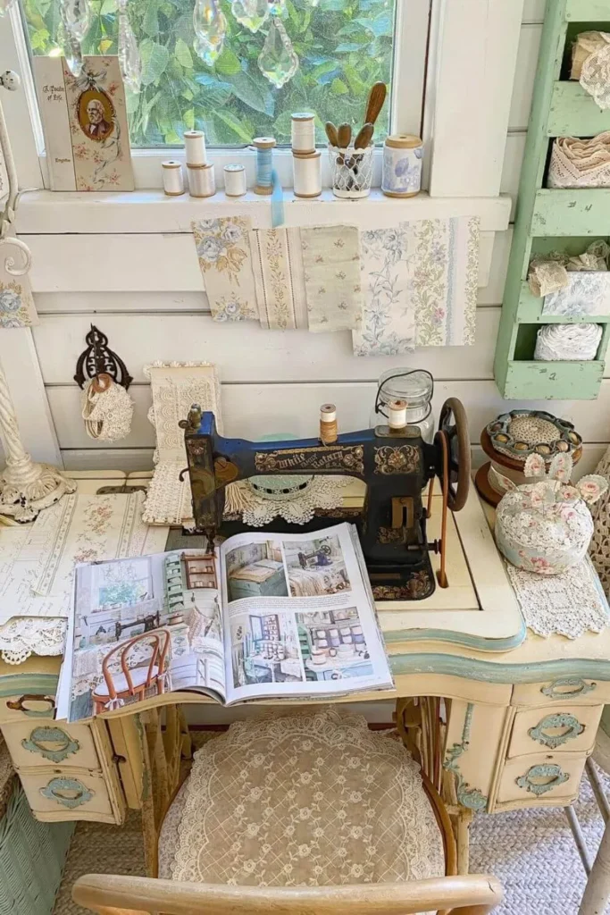 Decoração vintage romântica interiores