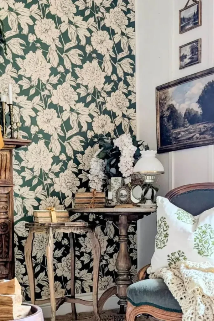 Estética vintage cottagecore interiores