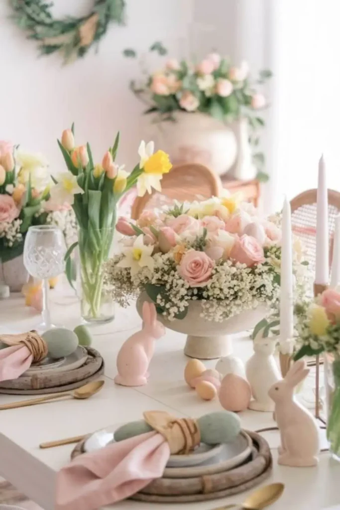 Mesa posta pascoa almoço família